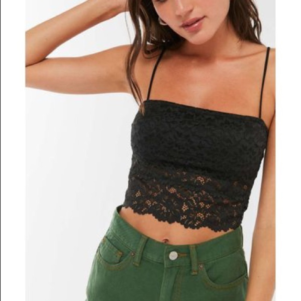 Urban Outfitters Out From Under Iris Lace Bra Top in Black